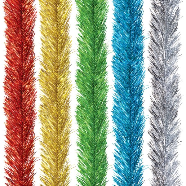 Мишура на прозрачном фоне