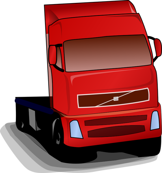 Грузовик мультяшный