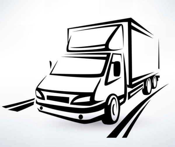 Грузовик для визитки