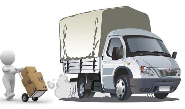 Грузовая Газель мультяшная