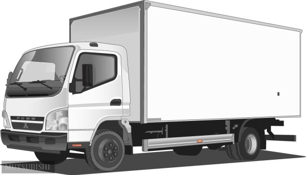 Грузовик для визитки