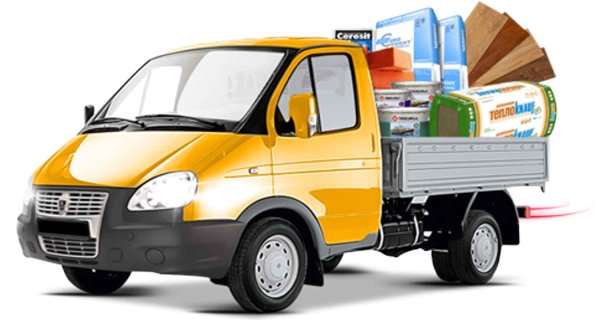 Газель со стройматериалами