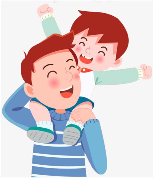 Папа для детей на прозрачном фоне