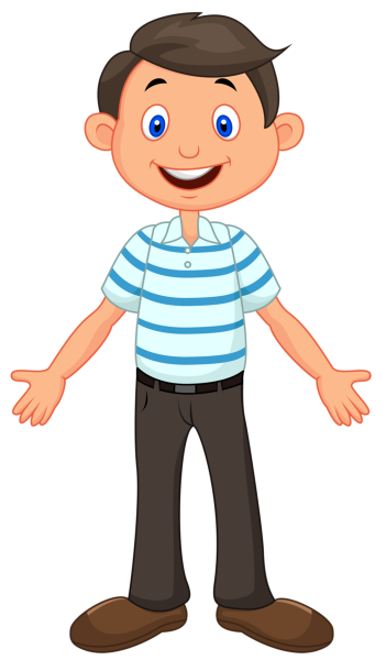 Человек в полный рост мультяшный