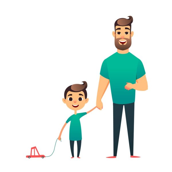 Отец и сын мультяшные