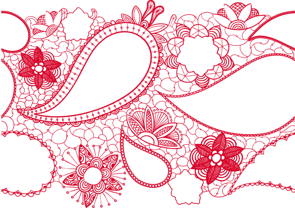 Кружево вектор