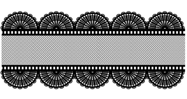 Кружева на прозрачном фоне
