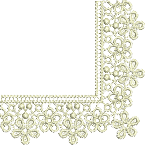 Кружева на прозрачном фоне