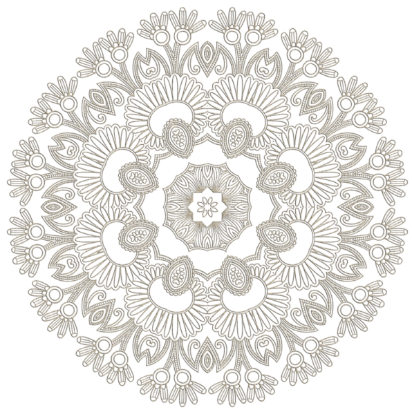 Ажурная салфетка на прозрачном фоне