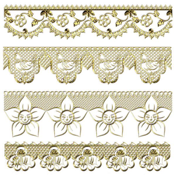 Кружевной бордюр