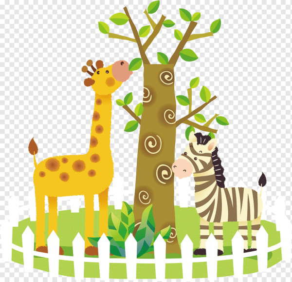 Зоопарк на прозрачном фоне