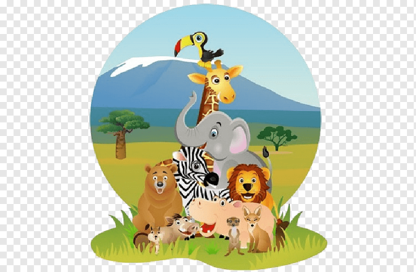 Зоопарк на прозрачном фоне