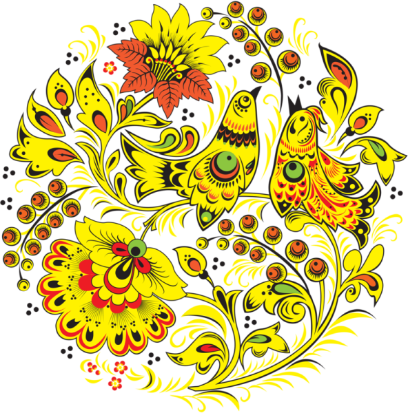 Русские народные росписи Хохломская