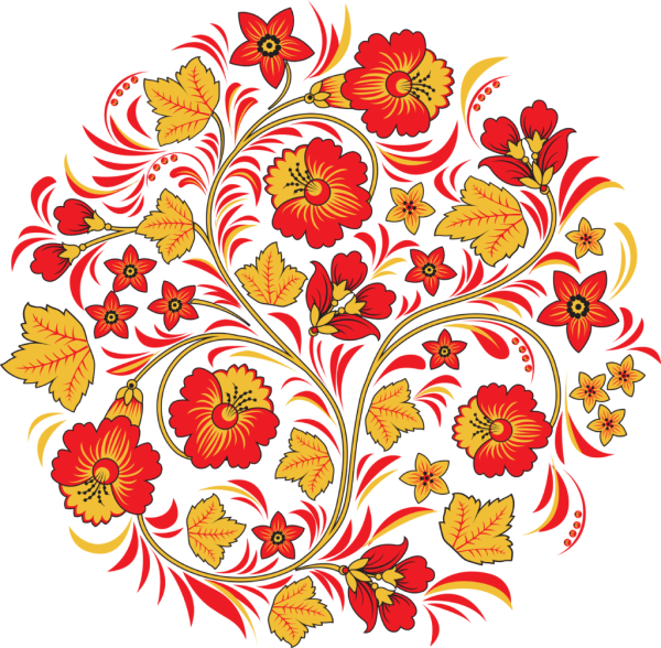 Русские народные росписи Хохломская