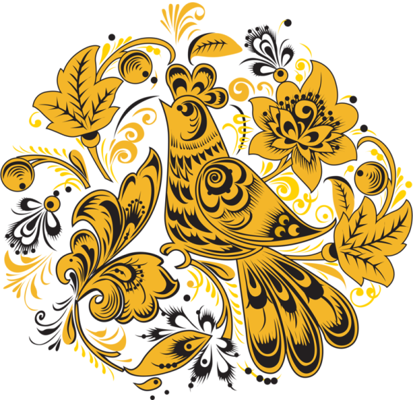 Хохломская роспись вектор