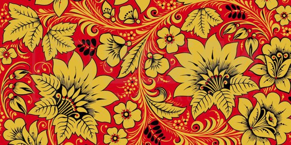 Хохломская роспись фоновая