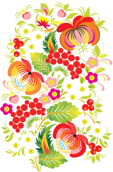 Петриковская роспись вектор клипарт