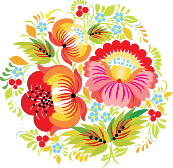 Русский цветочный орнамент