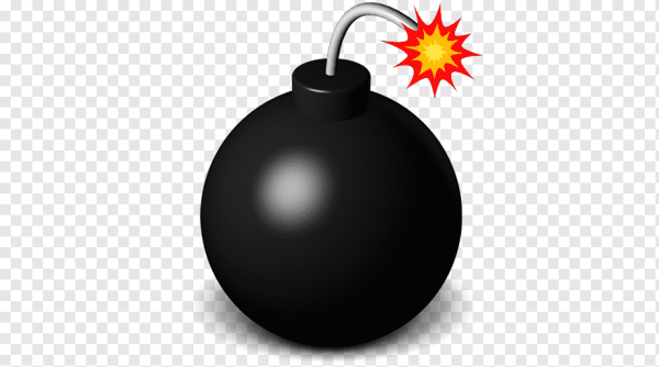Бомба на прозрачном фоне