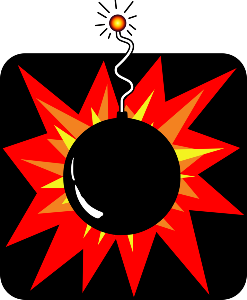 Символ взрывающаяся бомба