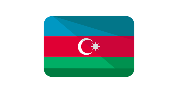 Флаг Азербайджана Flat