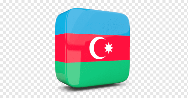 Флаг Азербайджана 3d