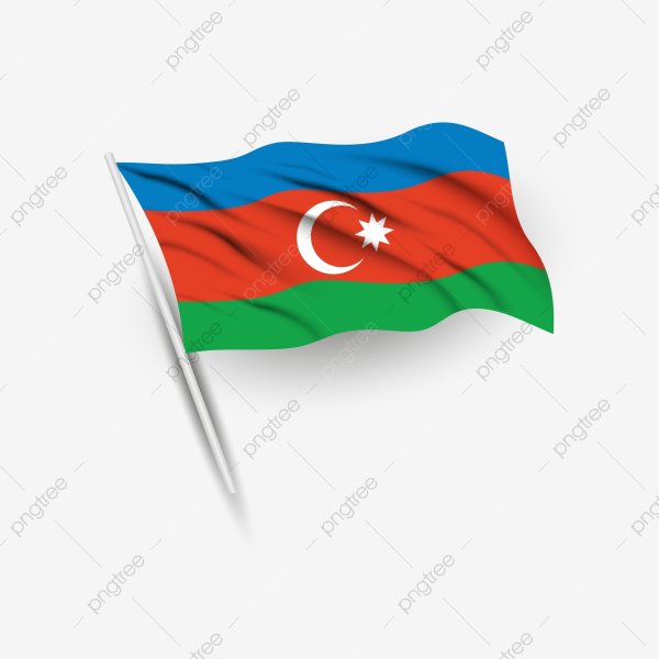 Флаг Азербайджана вектор