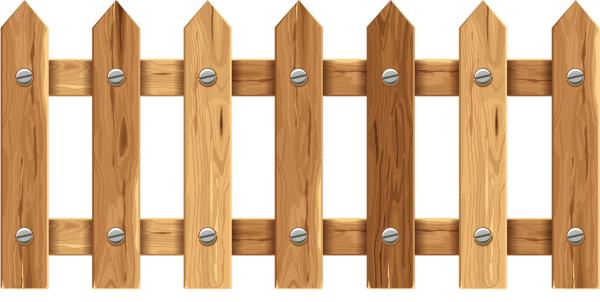 Деревянный забор вектор