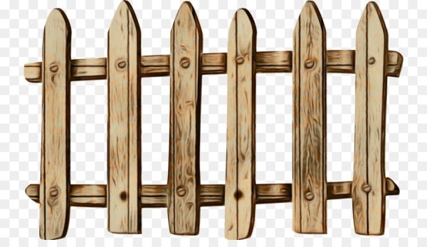 Деревянный забор на прозрачном фоне