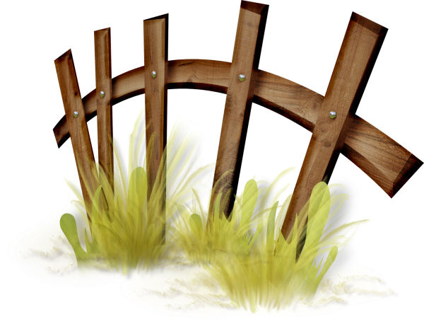 Забор на прозрачном фоне