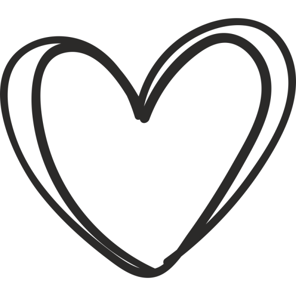 Сердечко контурное