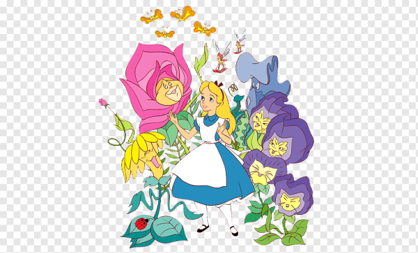 Алиса в стране чудес персонажи на белом фоне