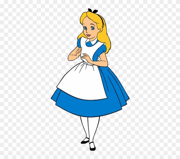 Алиса в стране чудес Алиса на белом фоне