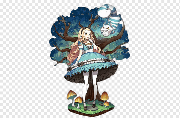 Алиса в стране чудес вектор