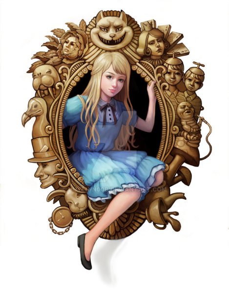 Алиса в Зазеркалье арт