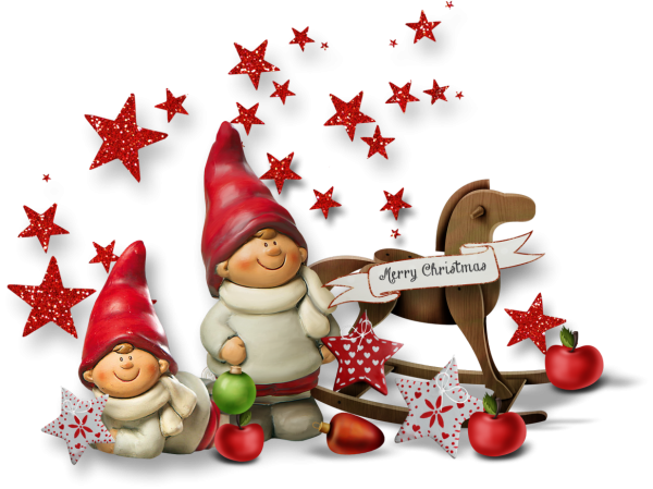 Новогодние украшения на прозрачном фоне