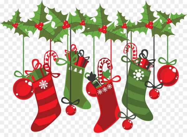 Новогодние атрибуты без фона