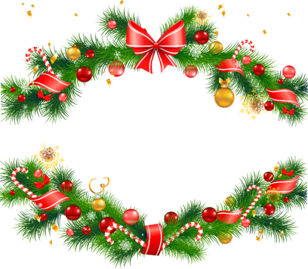 Новогодние подарки без фона