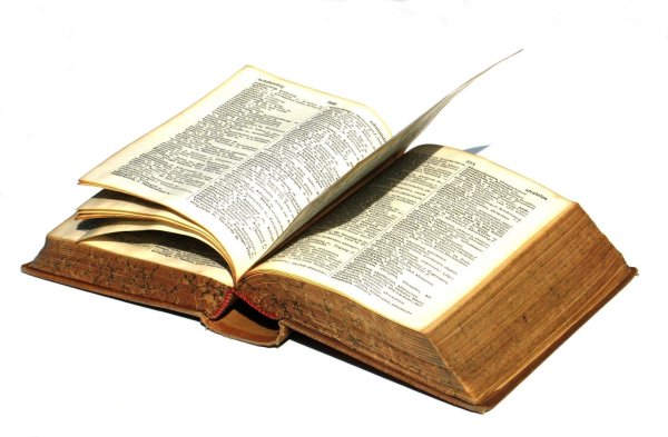 Словарь на прозрачном фоне