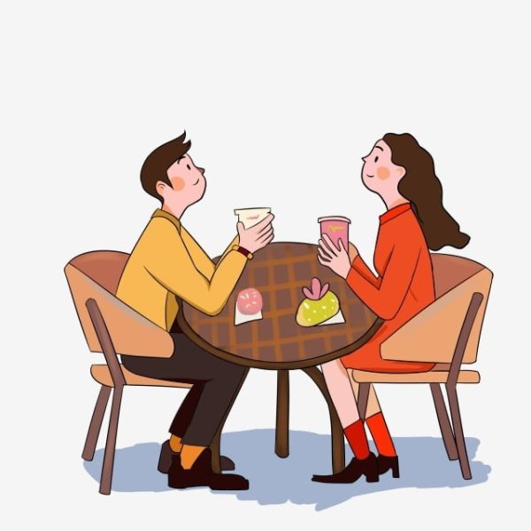 Парочка пьет чай