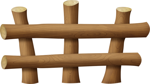 Заборчик на прозрачном фоне