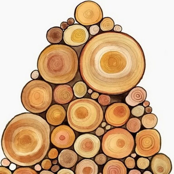 Спил бревна