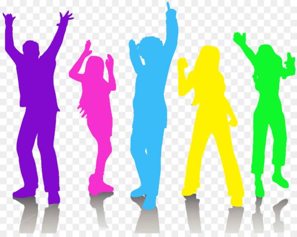 Силуэт цветной