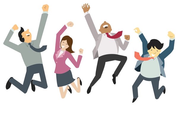 Счастливый человек иллюстрация