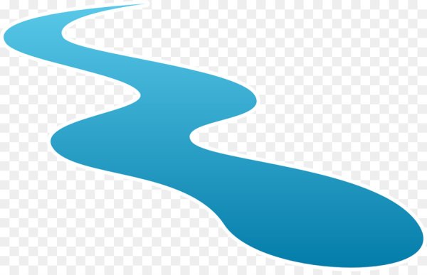 Речка на прозрачном фоне