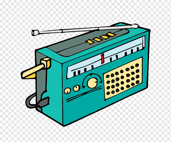 Радиоприемник на прозрачном фоне