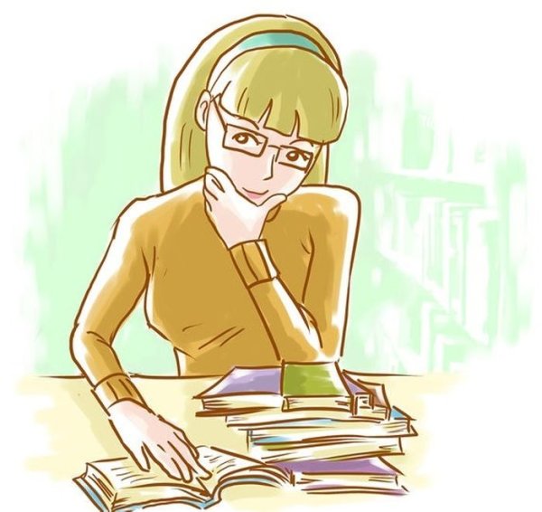 Библиотекарь нарисованный