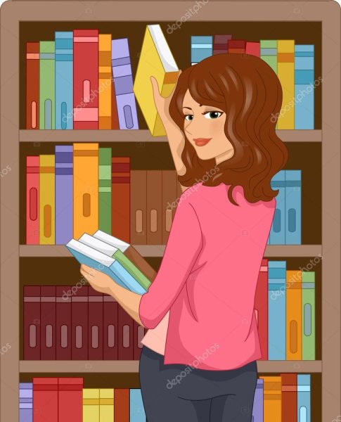 Картина библиотекарь для детей