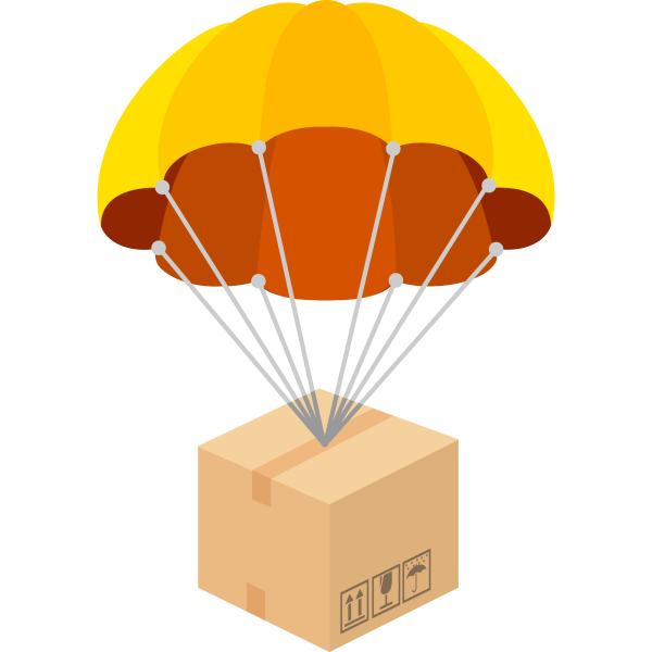 Парашютист без фона