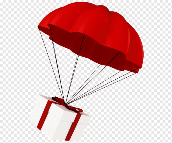 Парашютист без фона